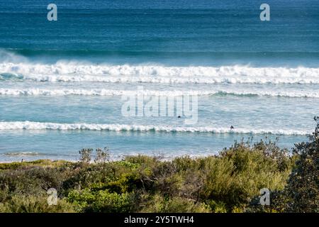 Surfen, Cave Beach, NSW, Australien Stockfoto