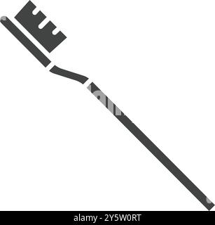 Vektorbild des Zahnbürstensymbols. Geeignet für mobile Anwendungen, Webanwendungen und Printmedien. Stock Vektor