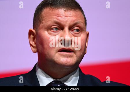 Liverpool, Großbritannien. 22. September 2024. Ukrainischer Botschafter beim britischen General Valerii Zaluzhnyi während der Labour Party-Konferenz in Liverpool. Das Foto sollte lauten: Matt Crossick/Empics/Alamy Live News Stockfoto