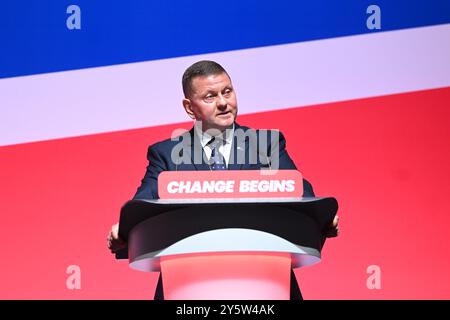 Liverpool, Großbritannien. 22. September 2024. Ukrainischer Botschafter beim britischen General Valerii Zaluzhnyi während der Labour Party-Konferenz in Liverpool. Das Foto sollte lauten: Matt Crossick/Empics/Alamy Live News Stockfoto