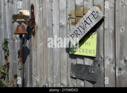 Private Farm Gate Stockfoto