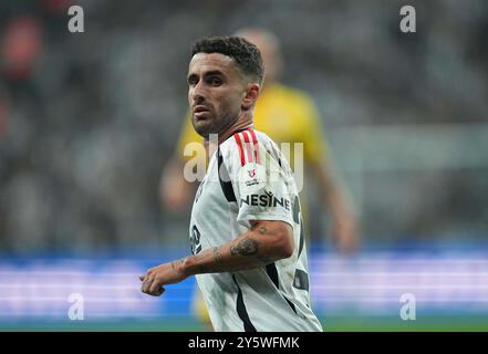 22. September 2024: Rafa von Besiktas schaut während eines Spiels der Türkei SÃ¼per Ligue zu, BeÅŸiktaÅŸ J. K gegen EyÃ¼pspor, im Besiktas-Stadion, Istanbul, Türkei. Ulrik Pedersen/CSM Stockfoto