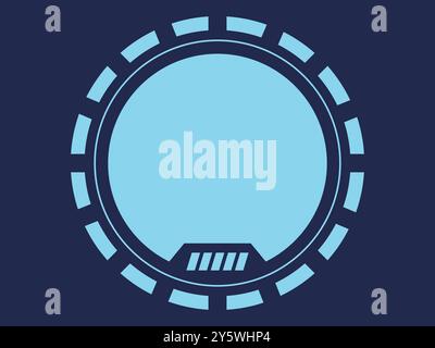 Center Element abstrakte Kreisform Cyber futuristisches modernes Konzept Techno Design Set Stock Vektor