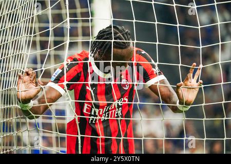 Mailand, Italie. September 2024. Tammy Abraham (AC Milan) während des italienischen Meisterschaftsspiels Serie A zwischen dem FC Internazionale und dem AC Milan am 22. September 2024 in Giuseppe Meazza in Mailand, Italien - Foto Morgese-Rossini/DPPI Credit: DPPI Media/Alamy Live News Stockfoto