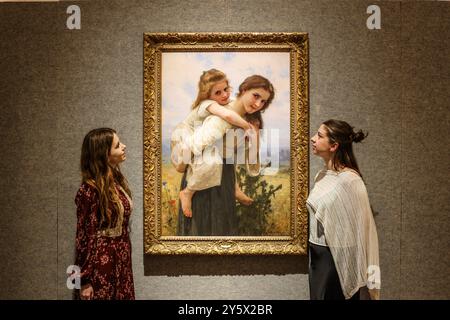 bonhams London, Großbritannien. September 2024. William Adolphe Bouguereau (Französisch, 1825-1905) Fardeau Agréable (Pleasant Burden) Bonhams 19th Century British and Impressionist Art Sale 25 September 2024 London, New Bond Street £800.000 - £1.200.000. Quelle: Paul Quezada-Neiman/Alamy Live News Stockfoto