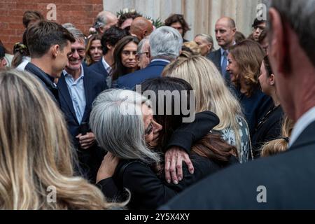 Mailand, Italien. September 2024. Funerali Paola MarellaMilano - Italia - Cronaca - Luned&#xec;, 23 Settembre, 2024 (Foto di Marco Ottico/Lapresse) Beerdigung von Paola Marella Mailand, Italien - Nachrichten - Montag, 23. September 2024 (Foto: Marco Ottico/Lapresse) Credit: LaPresse/Alamy Live News Stockfoto