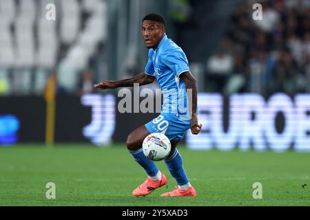 Michael Folorunsho vom SSC Napoli im Spiel der Serie A zwischen Juventus FC und SSC Napoli im Allianz Stadium am 21. September 2024 in Turin. Stockfoto