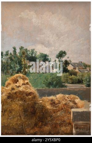 José Jiménez Aranda / Bretonische Landschaft. 1881 - 1890. Öl auf Leinwand. Museum: Museo del Prado, Madrid, España. Stockfoto