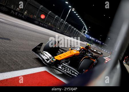 Singapur, Singapur. September 2024. #4 Lando Norris (GBR, McLaren Formula 1 Team), F1 Grand Prix von Singapur auf dem Marina Bay Street Circuit am 20. September 2024 in Singapur. (Foto von HOCH ZWEI) Credit: dpa/Alamy Live News Stockfoto