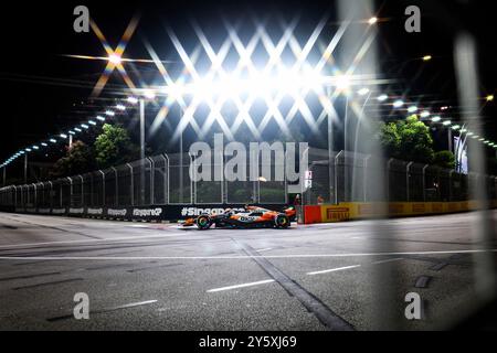 Singapur, Singapur. September 2024. #4 Lando Norris (GBR, McLaren Formula 1 Team), F1 Grand Prix von Singapur auf dem Marina Bay Street Circuit am 20. September 2024 in Singapur. (Foto von HOCH ZWEI) Credit: dpa/Alamy Live News Stockfoto