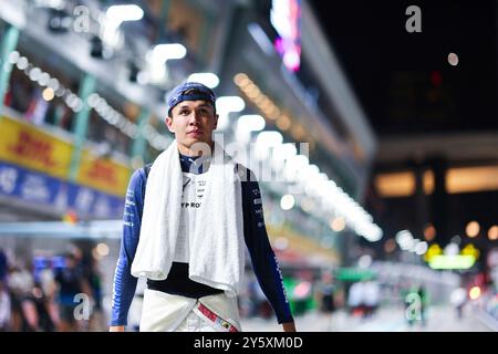 Singapur, Singapur. September 2024. #23 Alexander Albon (THA, Williams Racing), Formel 1 Grand Prix von Singapur auf dem Marina Bay Street Circuit am 22. September 2024 in Singapur. (Foto von HOCH ZWEI) Credit: dpa/Alamy Live News Stockfoto