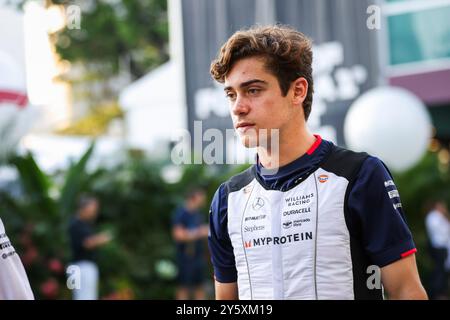 Singapur, Singapur. September 2024. #43 Franco Colapinto (ARG, Williams Racing), F1 Grand Prix von Singapur auf dem Marina Bay Street Circuit am 22. September 2024 in Singapur. (Foto von HOCH ZWEI) Credit: dpa/Alamy Live News Stockfoto