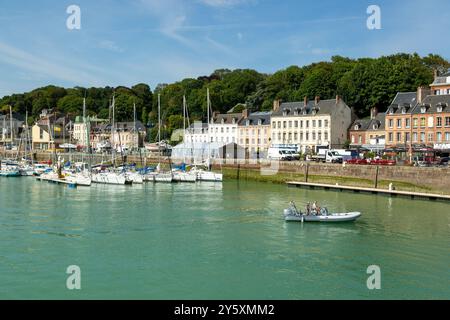 Die malerische französische Stadt Saint-Valery-en-Caux, Normandie, Frankreich Stockfoto