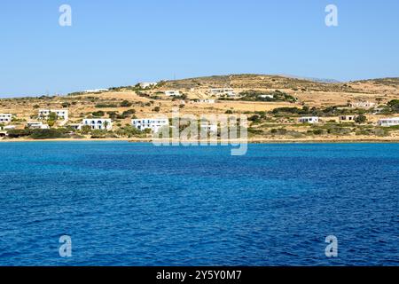 Die Küste der Insel Ano Koufonisi. Koufonisia, Kleine Kykladen, Griechenland Stockfoto