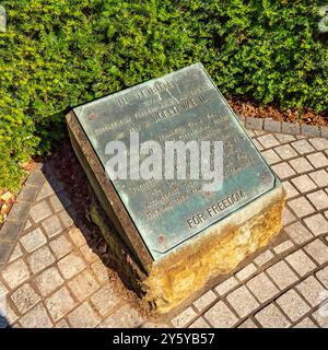 Tschechischer Gedenkbrunnen in Jephson Gardens, Leamington Spa, Großbritannien. Stockfoto