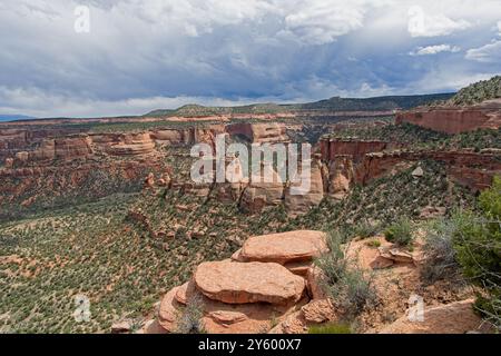 Beehive Koksofenförmige Sandsteinformationen im Monument Canyon am Colorado National Monument Stockfoto