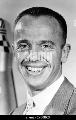 COMDR ALAN SHEPARD, MITGLIED DES QUECKSILBERPROJEKTS FÜR WELTRAUMREISEN, 19. JANUAR 1961 Stockfoto