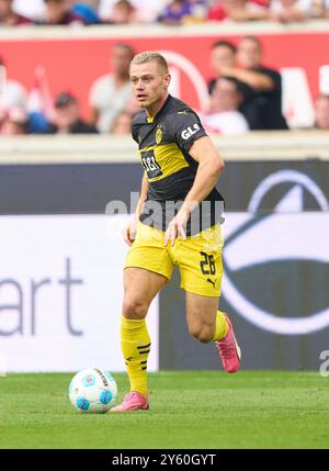 Julian Ryerson, BVB 26 im Spiel VFB STUTTGART – BORUSSIA DORTMUND 5-1 am 22. September 2024 in Stuttgart. Saison 2024/2025, 1.Bundesliga, Spieltag 4, 4.Spieltag Fotograf: ddp-Bilder / Sternbilder - DFL-VORSCHRIFTEN VERBIETEN JEDE VERWENDUNG VON FOTOGRAFIEN als BILDSEQUENZEN und/oder QUASI-VIDEO - Stockfoto