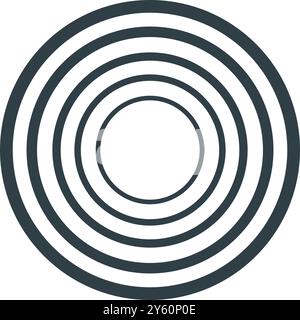 Moderne geometrische Form. Minimalistische abstrakte Figur, brutalistische 3D-Grundform und -Linie, minimalistische moderne einfache Formen. Vektorsymbol. Bauhaus und y2k poste Stock Vektor