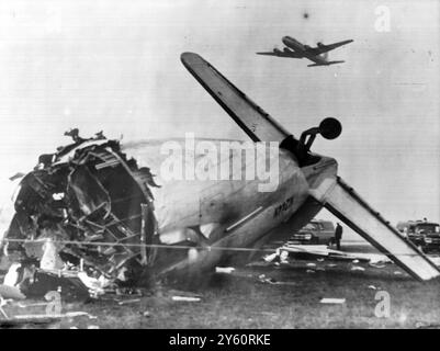 FLUGZEUGUNGLÜCK C-46 TOLEDO 30. OKTOBER 1960 Stockfoto