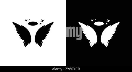 engelsflügel-Symbol Vektor-Logo-Set-Sammlung oder Bündelpackung Stock Vektor