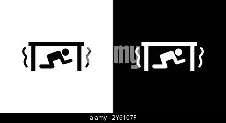 Erdbebensicherheitssymbol Vektor-Logo-Set Sammlung oder Bündelpackung Stock Vektor