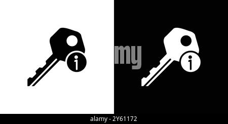 Schlüsselinformationen Symbol Vektor Logo Set Collection oder Bundle Pack Group Stock Vektor