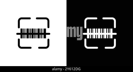 Scannen des Barcode-Symbols Vektor-Logo-Set Collection oder Bundle Pack Group Stock Vektor