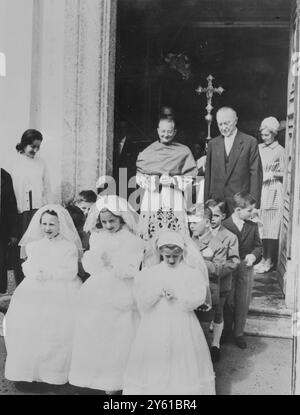 BUNDESKANZLER KONRAD ADENAUER IN ITALIEN 30. MAI 1960 Stockfoto
