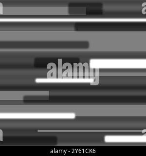 Illustration mit futuristischen horizontalen Linien mit 50 % grauem Hintergrund zur Verwendung als Texturebene für ein Bild (Hard Light Layer) Stockfoto