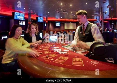 Casino-Glücksspiel-chips Stockfoto