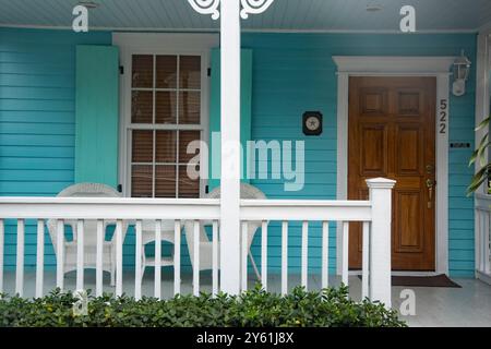 Veranda, Altstadt, Key West, Florida, USA Stockfoto