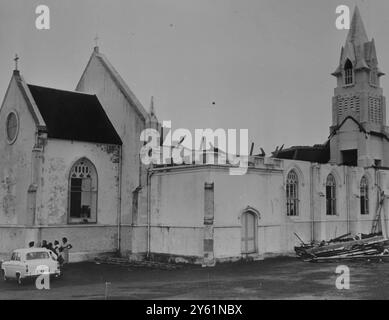 CYCLONE CAROLE CYCLONE DAMAGES PORT LOUIS 11 MÄRZ 1960 Stockfoto