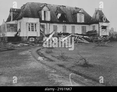 CYCLONE CAROLE CYCLONE DAMAGES PORT LOUIS 11 MÄRZ 1960 Stockfoto