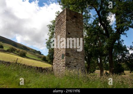 Braithwaite Bleischmelzmühle erhalten geblieben, South Walden, West Burton, Wensleydale, Yorkshire Dales, England Stockfoto