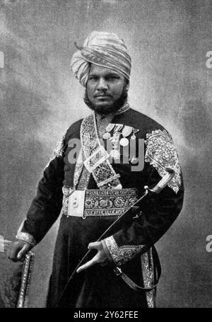 Munshi Abdul Harim, indischer Sekretär der Königin Victoria am 27. Mai 1893 Stockfoto