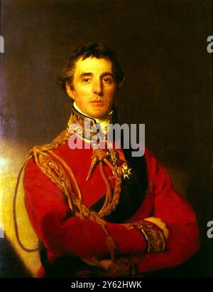Porträt von Arthur Wellesley (1769–1852), 1. Duke of Wellington, 1814 (Öl auf Leinwand) Künstler Lawrence, Sir Thomas (1769–1830) - Sir Thomas Lawrence Stockfoto