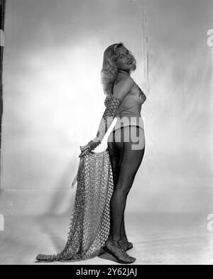 Striptease Syra Marty Oktober 1952 Stockfoto