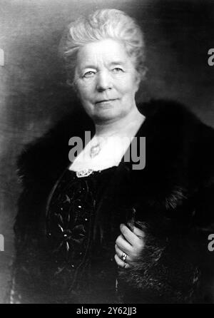 Dr. Selma Lagerlof schwedische Schriftstellerin, die 1909 den Nobelpreis erhielt, ist die erste Autorin, die den Nobelpreis für Literatur erhielt Stockfoto