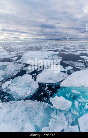 Eis in all seinen unzähligen Formen im Svalbard-Archipel in Norwegen. Stockfoto