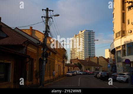 Cluj-Napoca, Rumänien. September 2024: Blick auf die Somesului Straße auf Cluj-Napoca. Stockfoto