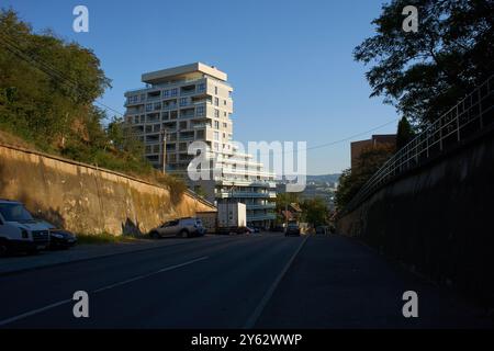 Cluj-Napoca, Rumänien. September 2024: Blick auf die Taietura Turcului Straße auf Cluj-Napoca. Stockfoto