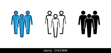 Symbolvektor für Personen. Vektor des Personensymbols. Vektor des Benutzersymbols Stock Vektor