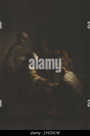 Pilate wascht sich die Hände. Museum: Muzeul National Brukenthal, Sibiu. Autor: Leonaert Bramer. Stockfoto