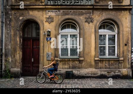 Kazimierz mittelalterliche Stadt, historisches Zentrum der Juden, Krakau, Polen, Osteuropa. Stockfoto