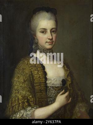 Porträt der Erzherzogin Maria Christina von Österreich (1742–1798), Herzogin von Teschen. Museum: Galerie Der Stadt Bratislava. Autor: Daniel Schmidly. Stockfoto