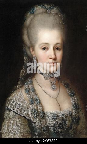 Erzherzogin Marie Christine von Österreich (1742–1798), Herzogin von Teschen. Museum: PRIVATE SAMMLUNG. Autor: ANONYM. Stockfoto