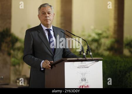 Sevilla, 05.07.2024. XXXVIII Stierkampfpreis «Puerta del Príncipe», gesponsert von El Corte Inglés im Königlichen Alcazar von Sevilla. Foto: Raúl Doblado. Archsev. Quelle: Album / Archivo ABC / Raúl Doblado Stockfoto