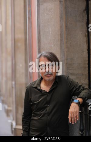 Sevilla, 10.07.2021. Interview mit dem Schriftsteller Xavier Pericay, der ein Buch über das Goldene Zeitalter des Journalismus in Sevilla vorstellt. Foto: Raúl Doblado. ARCHSEV. Quelle: Album / Archivo ABC / Raúl Doblado Stockfoto