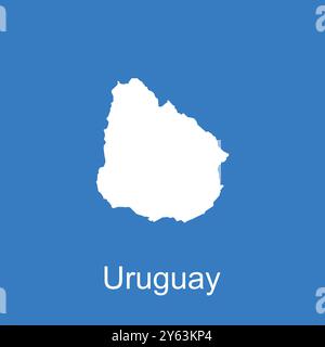 uruguay Landkarte Symbol Illustration Design Stock Vektor